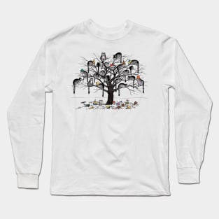 B kliban  cat tree Long Sleeve T-Shirt